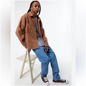 Pacsun men’s NWT oversized shacket button down shirt size medium casual comforta